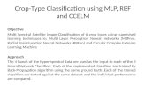 Crop classification using supervised learning techniques