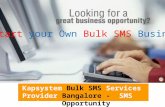 Kapsystem bulk sms services provider bangalore sms business opportunity