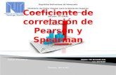 Presentacion coeficientes de correlacion de Pearson y Spearman