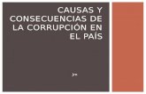 Corrupcion causas y consecuencias
