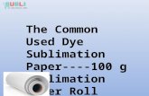 The Common Used Dye Sublimation Paper ---100g Sublimation Paper Roll
