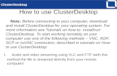 ClusterDesktop how-to transfer sound on your remote device
