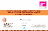 HR Standards Assessment Tools: The National Framework on HR Professionalism