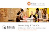2015 Accessibility and The ADA CES Presentation