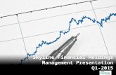 Skyline Financial Corp. Management Investor Presentation Q12015