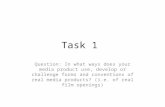 Task 1 media evalution