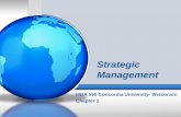 MBA 590 Strategic Management Chpt. 1,2