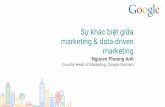 Sự khác biệt giữa Data driven marketing với Marketing