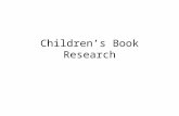 Children’s book research