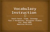 Discipline specific vocabulary
