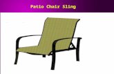 Patio chair sling