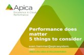 Apica - Performance Does Matter: Five Key Elements to Consider in the Cloud