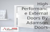 High Performance External Doors by Adamson doors