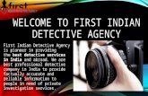 Welcome to first indian detective agency