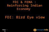 FDI & FEMA : Reinforcing Indian Economy - FDI: Bird Eye view - Part - 5