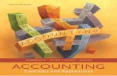 Accounting concepts and applications