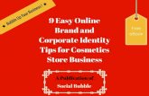 9 easy online brand and corporate identity tips for cosmetics store business