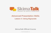 Advanced Presentation Skills - Lesson 3 (t)