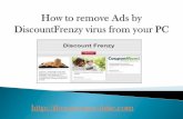 Ads by Remove Ads by DiscountFrenzy adware from your PC as Soon as Possiblediscount frenzy