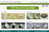 TUV LED Down light catalogue