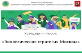 Краудсорсинг-проект   «Экологическая стратегия Москвы»
