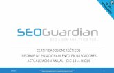 SEOGuardian - Certificados energéticos en España - 1 año después