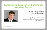 Compliance Counsel on Command: CFPB Loan Originator Compensation Rules
