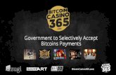 Government To Selectively Accept Bitcoin Payments