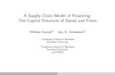 A Supply Chain Model of Financing: The Capital Structure of Banks and Firms