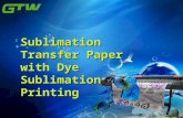 Sublimation Transfer Paper With Dye Sublimation Printing