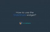 How to use the SlideShare widget?