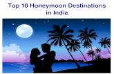Top 10 honeymoon destinations in India
