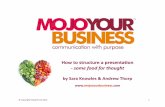 Structure a presentation the Mojo Way
