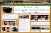 Town & Country Club Idea Fair-Haunted Gingerbread Houses
