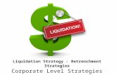 Liquidation strategy   retrenchment strategies - corporate level strategies - Strategic management - Manu Melwin Joy