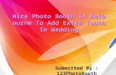 Hire photo booth in melbourne to add extra touch in wedding