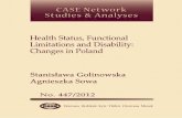 CASE Network Studies and Analystes 447 - Health Status, Functional Limitations and Disability: Changes in Poland