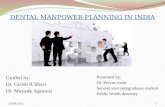 Dental Manpower Planning in India