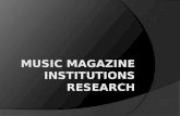 1 Music Magazines Research