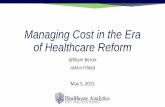 Managing Cost in the Era of Healthcare Reform
