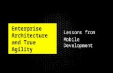Steve Greenley July 2015 - Enterprise Architecture and True Agility - lessons from mobile development