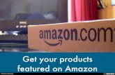 Get your products sold on Amazon