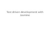 Test driven development with Jasmine