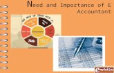 Need and importance of e accountant