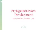 Styleguide Driven Development