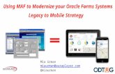 Using Oracle Mobile Framework to Modernize Oracle Forms