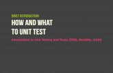 How and what to unit test