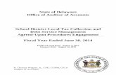 Fiscal Year 2014 Local Tax Collections and Debt Service Management Agreed-Upon Procedures Report