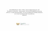 Guidelines for the Management of Tuberculosis Human Immunodeficiency Virus and Sexually Transmitted Infections in Correctional Centres 2013