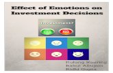 Effect of emotions on investment decisions